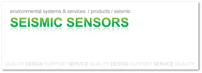 Seismic Sensors